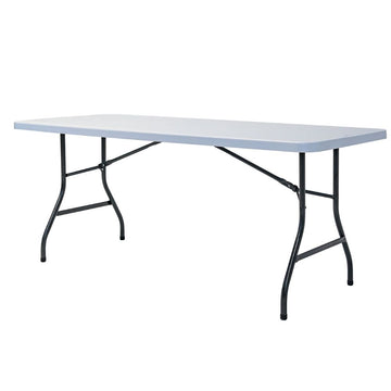Newstorm Rectangular Plastic Folding Table - 6ft x 2ft 6in - Kompakt 180